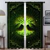 Blackout Curtain for Room 2 Panel Tree of Life Modern Living Room Curtains Halloween Decoration Partition Tulle for Bedroom Home