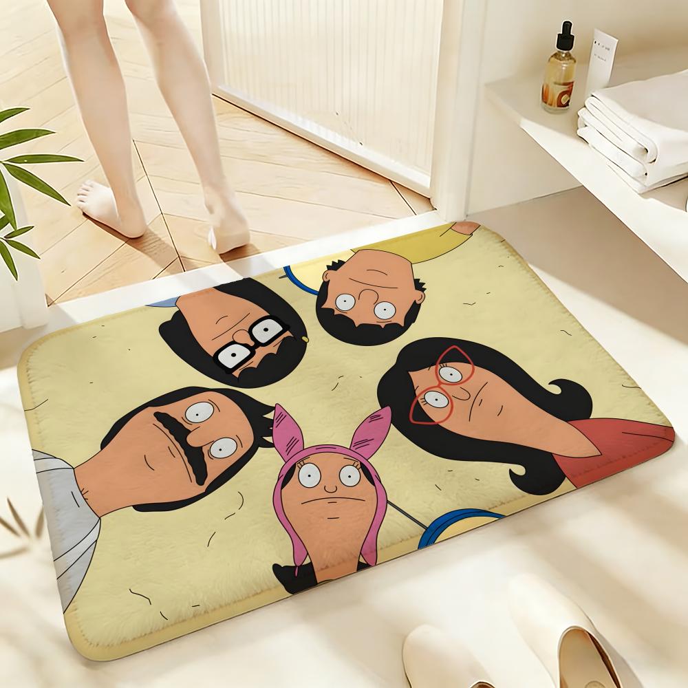 Soft Absorbent Non-Slip Rug Cartoon Bob's Burgers Floor Mat Home Decor Doormat Bedroom Floor Mat Shower Carpet