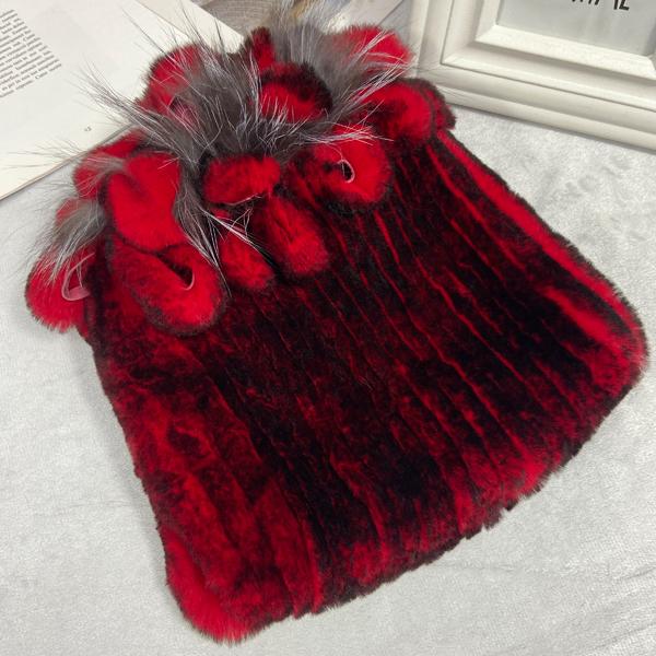 New Winter Real Rabbit Fur Beanies Hat Women 100% Genuine Real Rex Rabbit Hat Good Elastic Knitted Rex Rabbit Fur Caps