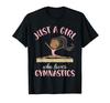 Футболка Girl Who Loves Gymnastic Birthday Beam Tumble Black Gymnastics