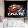 Гобелен с логотипом Denver Broncos для эстетичной спальни, классной комнаты, настенное панно для гостиной, общежития, офиса, идеальный креативный подарок