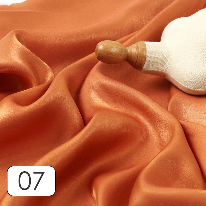 Цветная глазурь шелковый атлас градиентная ткань блестящая яркая шелковистая нежная атласная ткань для самостоятельного пошива свадебного платья рубашки материал