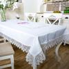 White Square Rectangle Tablecloth Wedding