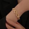 Business Retro Hollow Stainless Steel Bracelets Suitable For Women To Wear And Wear Fashionable Zircon For Summer Travel