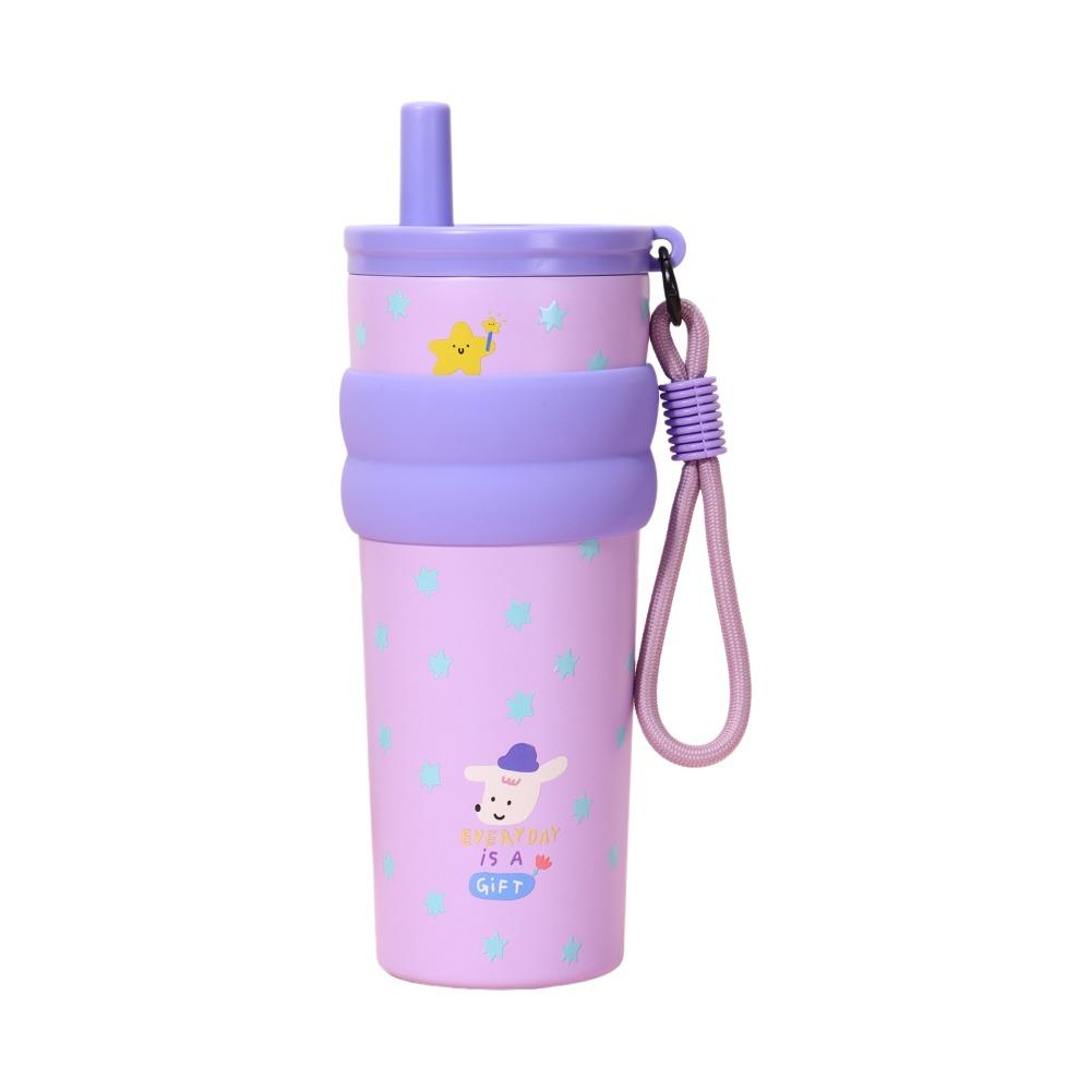 High-Capacity Thermos Water Bottle Stainless Steel Vacuum Cup Portable Insulation Cup Daily Use