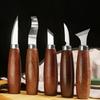 1/5Pcs Wood Carving Tools Kit Beginner Woodworking Chisel Wood Whittling Spoon Chip Carving Detailing Cutter Tools Carpenter Gift