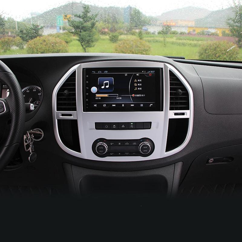 Для Benz Vito W447 2014-2018 аксессуары для салона автомобиля, центральная панель управления, приборная панель AC, вентиляционное отверстие, крышка, украшение, защита