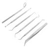 6pcs / Set Dental Tartar Scaler Teeth Pick Spatula Dental Instruments Dentist Oral Care Tools