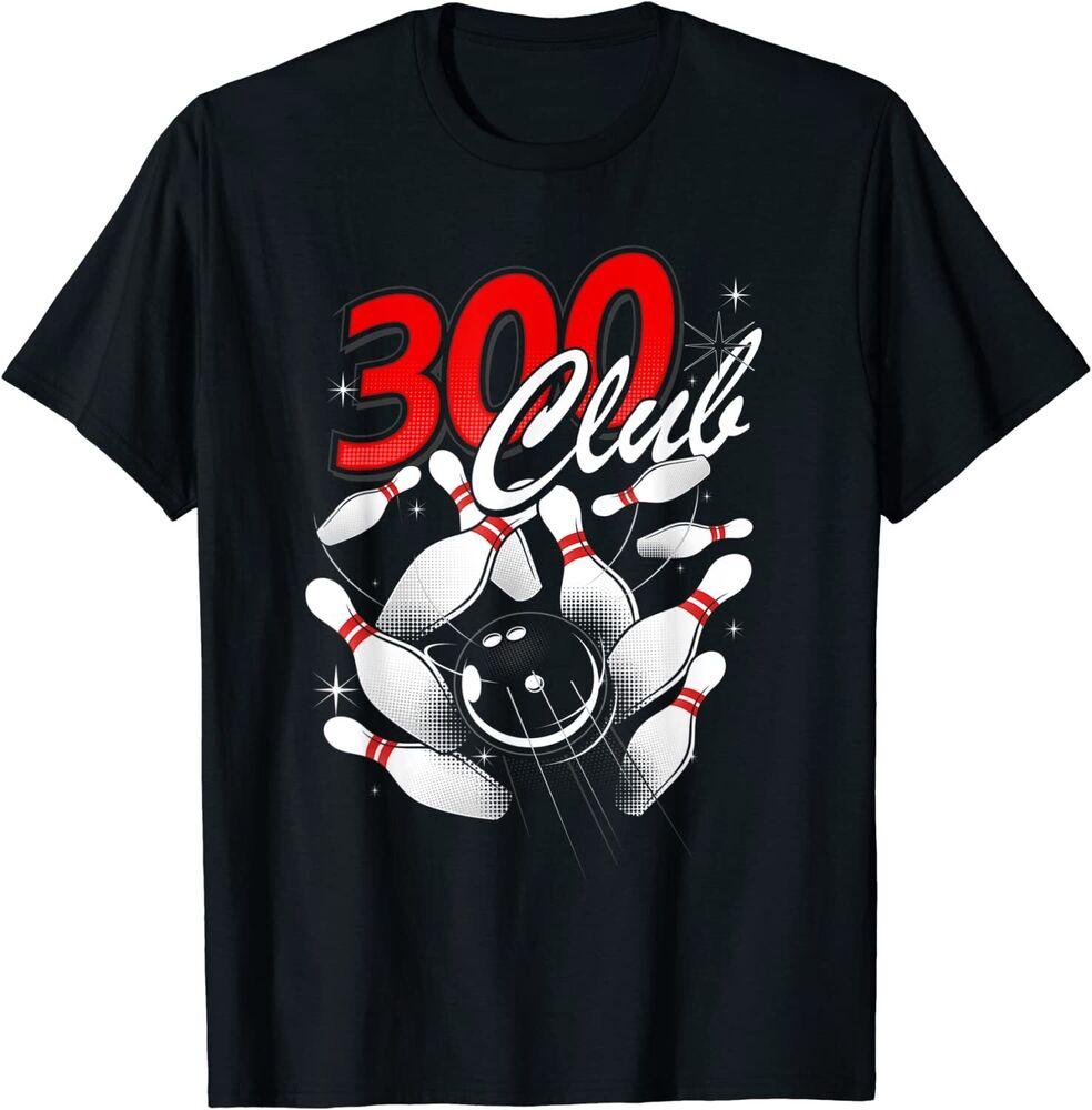 300 Club Bowlers Уникальный Ретро Шар для Боулинга Кегля Идеальная Игра Футболка S-5XL Ретро Унисекс Футболка