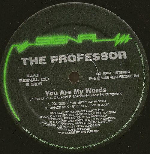 12inch Record DJ PROFESSOR - You Are My Words SIGNALCC Signal 1996 Italy Dance & Electronica Used