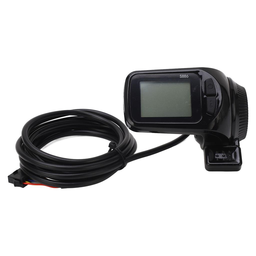 S886 LCD Display Panel Lightweight Waterproof LCD Display Panel with Thumb Throttle Headlight