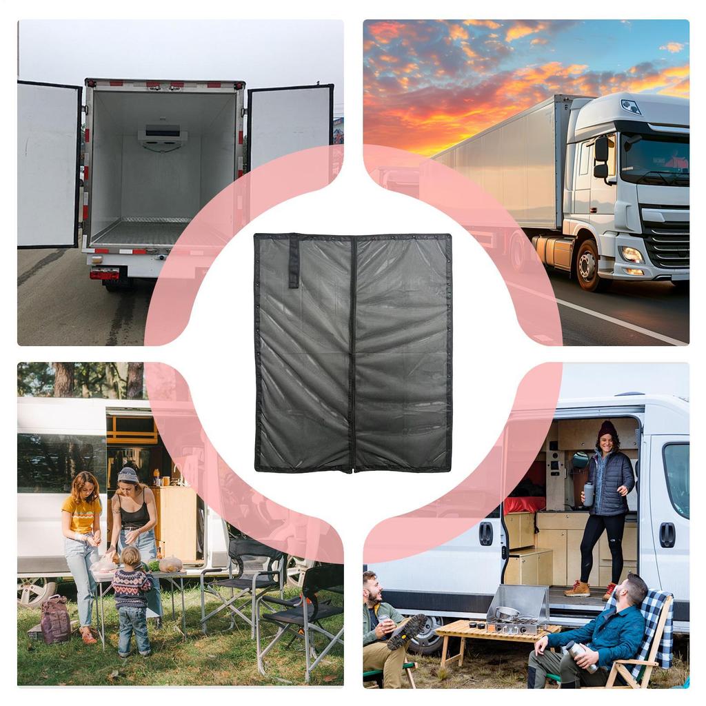 RV Screen Door Replacement Magnetic Fly-Proof UV-Resistant RV Side Door Fly Protection Net For Camping Outdoor Adventure Road