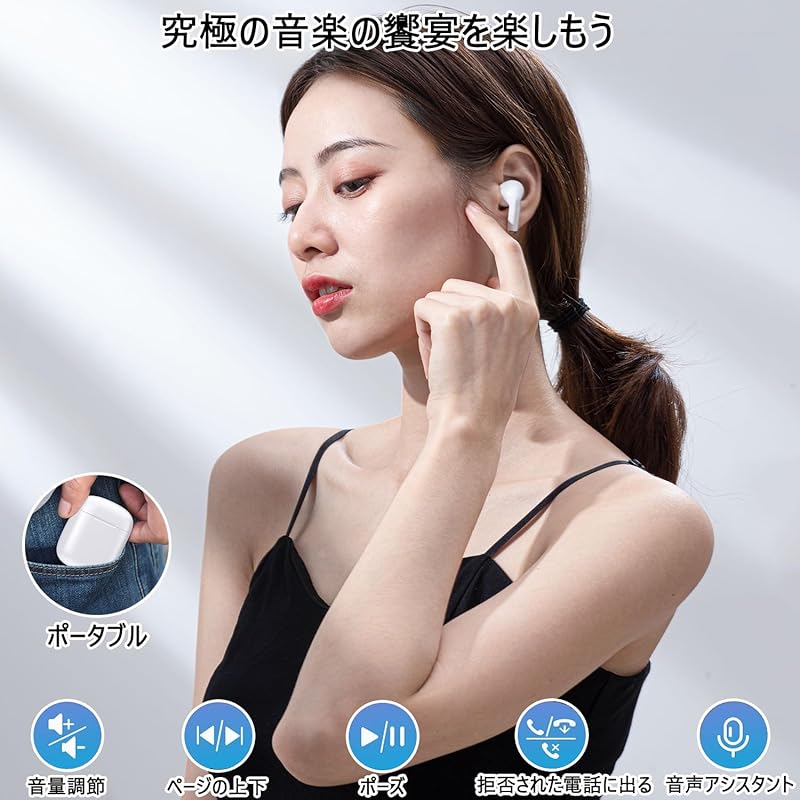 Bluetooth-наушники беспроводные наушники [2024 Новый дизайн] Bluetooth Bluetooth5.3 наушники HiFi звуковой эффект, который подключается, как только вы открываете