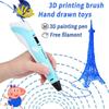 Ручка для 3D-печати, интеллектуальный набор для создания граффити своими руками с бесплатной нитью PLA для дизайна поделок, детский подарок, ручка для 3D-принтера TEWIRROW