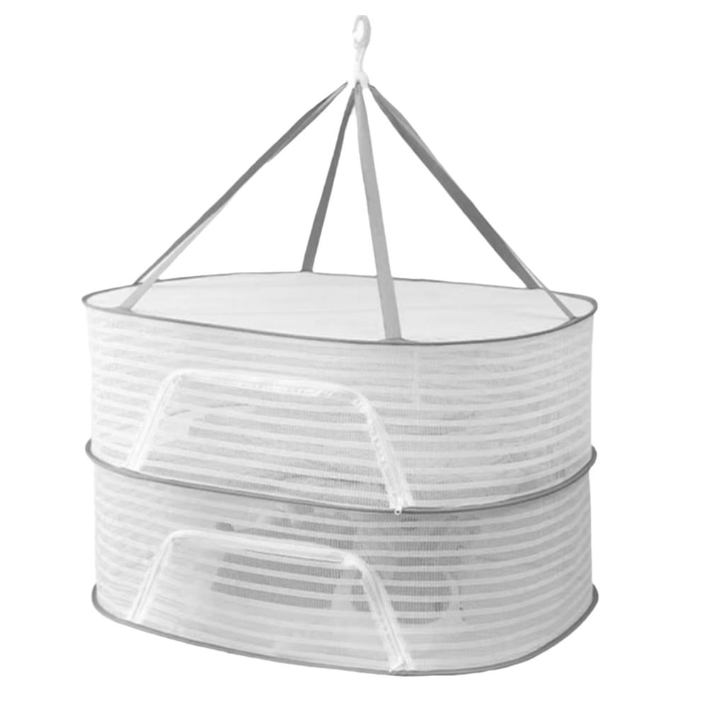 Foldable Dried Vegetable Net Portable Multi-layer Drying Net Clothes Hanging Dryer Food Drying