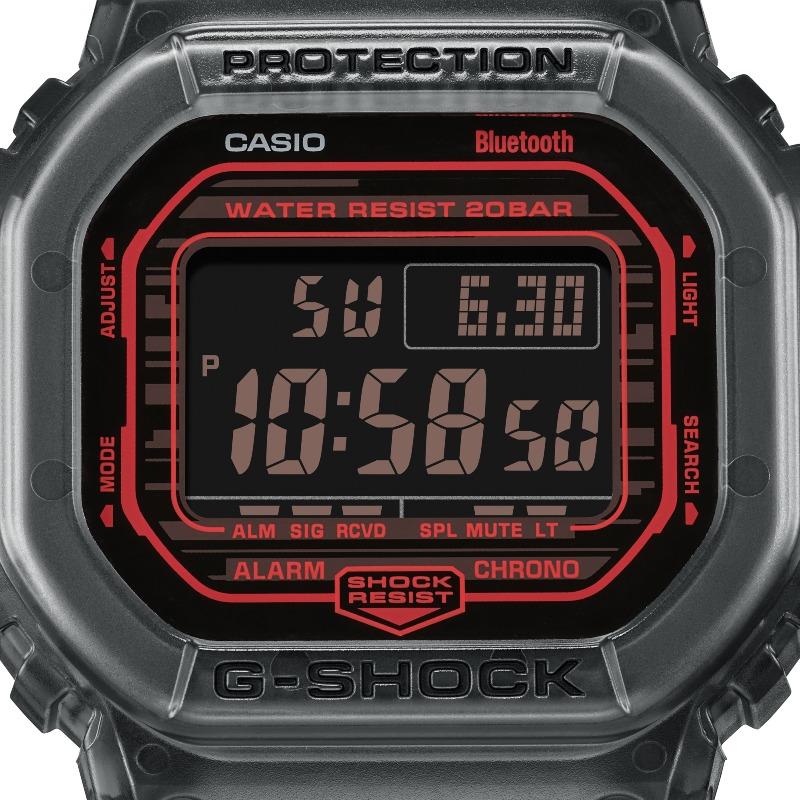 Casio Мужские кварцевые часы G-SHOCK с resin-корпусом, водозащитой 200 м, ударопрочные DW-B5600G-1