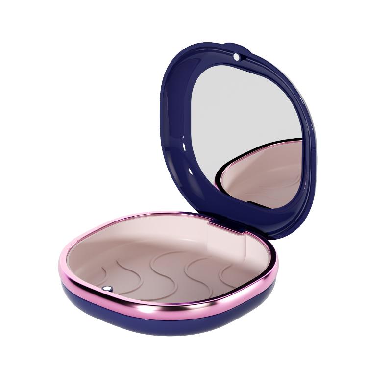 1 шт. Футляр для брекетов с зеркалом, коробка для зубного ретейнера, магнитный контейнер для элайнеров, контейнер для кап для зубов, дорожный футляр для зубных протезов