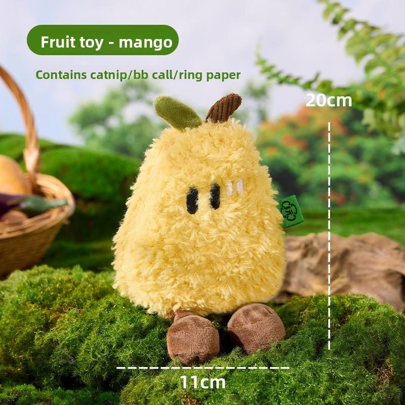 Pet Fruit Toys Interactive Sound Plaything For Cats And Dogs