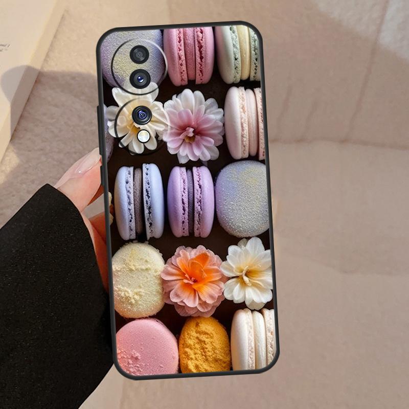 Dessert ice Cream Macaron Food For Honor Magic 7 Pro 5 6 V5 Case For Honor 200 400 50 70 90 Lite X8a X8b X9a X9b X9c Cover