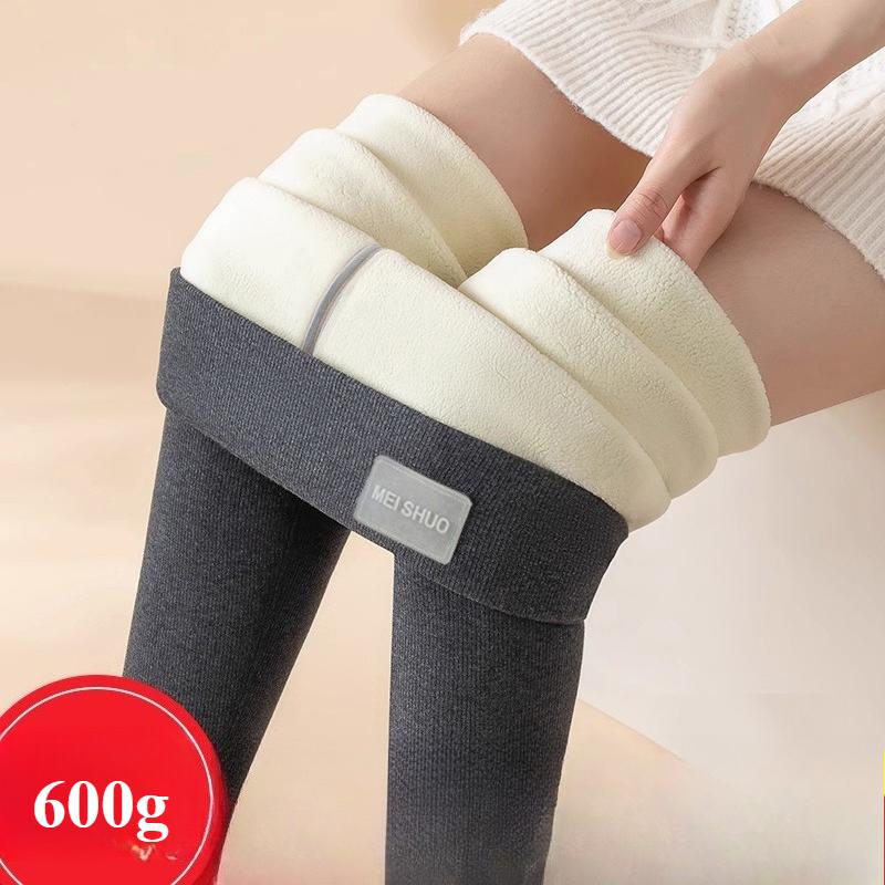 Женская верхняя одежда на осень и зиму, очень толстые брюки с высокой талией из овечьей шерсти, большого размера, эластичные, тонкие, теплые, хлопковые.