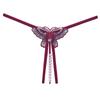 Erotic G-string Open Crotch Panties Sexy Butterfly Sequins Underwear Crotchless Pearls String Embroidery Thong