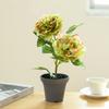 1pc Fake Potted Plant Home Decor Faux Peony Peony Bonsai Desktop Ornament Artificial Flower