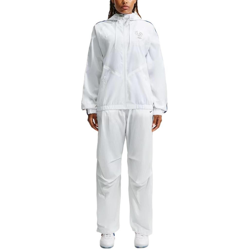 Nike Франция x Jacquemus Тренировочная куртка-бомбер White Мужская Верхняя одежда IH1614-100