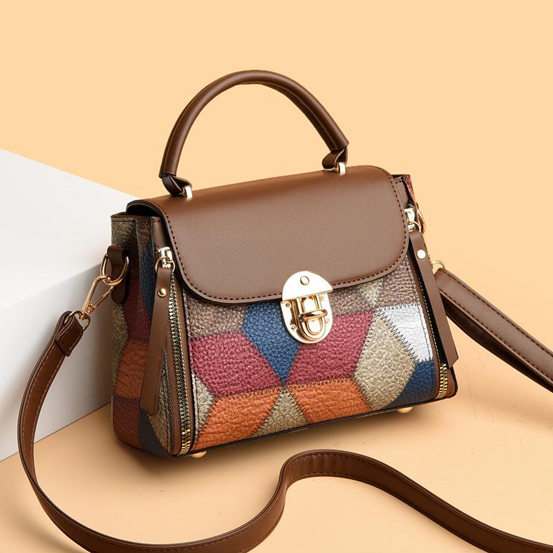 Women's Bag PU Leather Vintage Totes Fashion Female Small Handbag Casual Ladies Travel Shoulder Crossbody Bags CLE