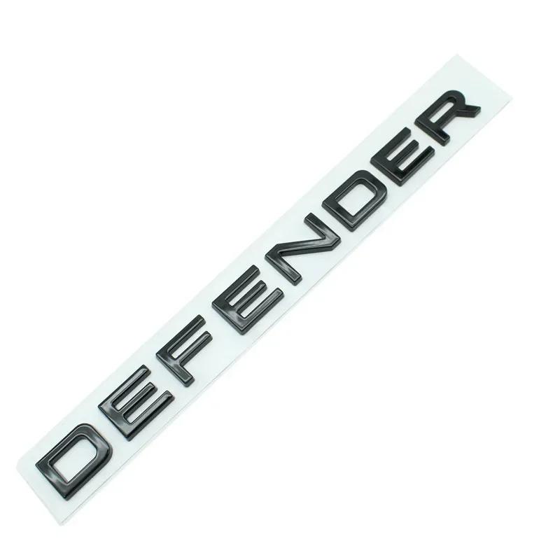 DEFENDER Letters Sticker Decal Car Trunk Badge Front Hood Bonnet Emblem For Defender Auto Accessories