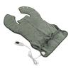 Back Heating Pad Dark Grey Soft Plush Hands Free Design Ergonomic Neck Outline 6 Temperature