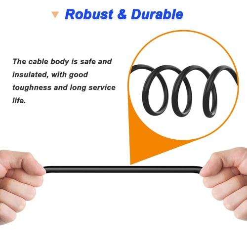 Xiatiaosann XLR USB Microphone Cable, 3-Pin XLR Female Adapter USB Adapter Converter Cord (2M/6.5FT) for Audio, Karaoke Systems, Recording, Studios, W