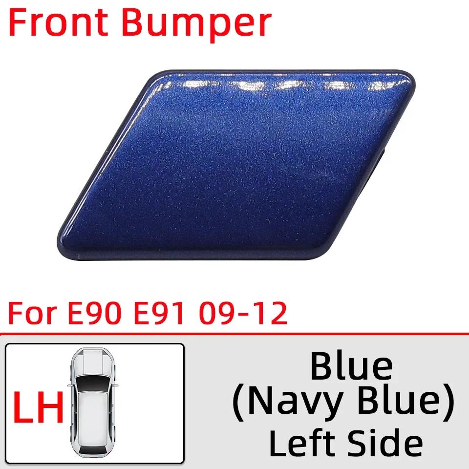 Headlamp Washer Nozzle Cover For BMW 320 325 328 330 335 E90 E91 LCI 2005-2008 2009-2012 Car Headlight Water Spray Lid Painted