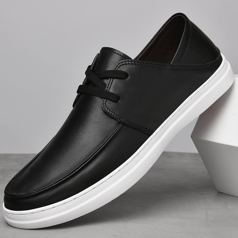 Дышащая мужская повседневная обувь, универсальные кроссовки, новые мужские туфли на плоской подошве со шнуровкой, летние мокасины, мужские туфли без застежек, легкие туфли для вождения