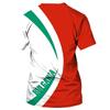 Bulgaria Men's T-Shirt National Emblem 3D Print Summer Round Neck Short Sleeve Top Casual T-Shirt Oversized Men's Clothing