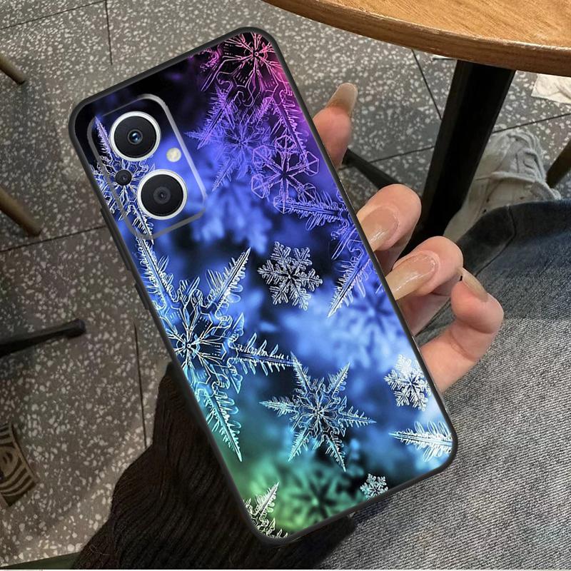 Снежинка Зима Для OPPO Reno 11F 12F 13F 14F 8T 10 11 12 13 14 Pro 8 7 Lite OPPO Find X8 X6 X5 X9 Pro Чехол
