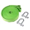Durable Car Tow Rope with Reflective Edge U Shape Trailer Rope Wear Resistant Durable Metal Hook 5m Tow Rope