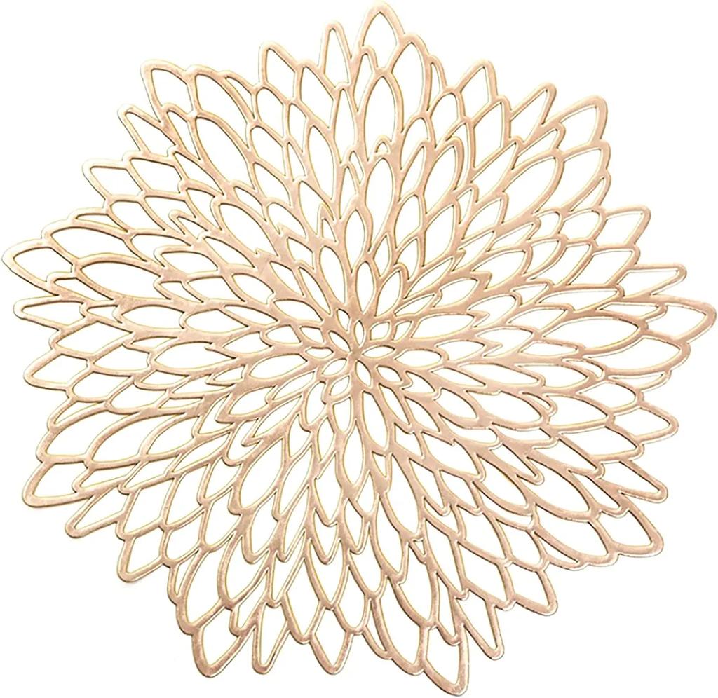 4 шт. ПВХ салфетки с выемками в виде листьев моющиеся термостойкие виниловые салфетки для кухни обеденный стол свадебные подставки