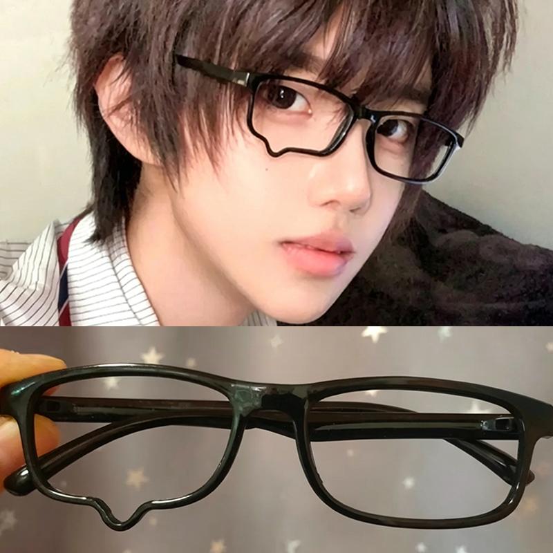 2026 New Fashion Lensless Crying Glasses Y2K Anime Teardrop Frame Japanese Kawaii Style Eyewear for Costume Daily Use Accessory