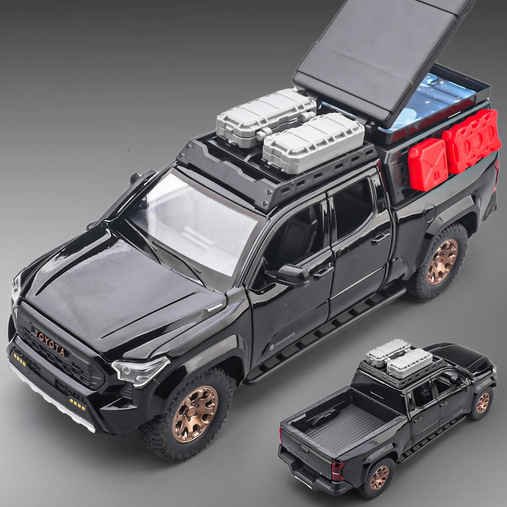 ksgzm1 1:24 Toyota Tacoma Off Road SUV Alloy Metal Diecast Model Car Home Decoration & Computer Desktop Ornaments Holiday Present Kids