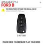 KLYD4 Car Key Case Fob Cover Holder Shell For Ford Ranger C-Max S-Max Focus Galaxy Mondeo Transit Tourneo Custom Keychain Accessories