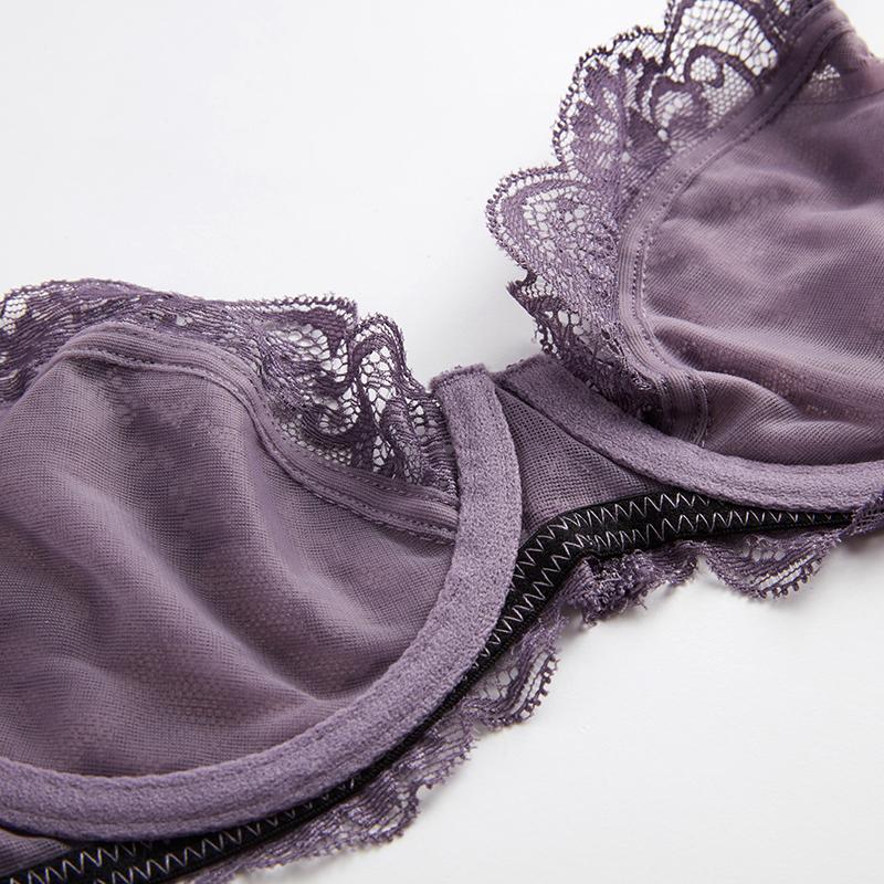 DKGEA сексуальный бюстгальтер плюс размер кружевное нижнее белье прозрачное