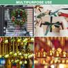 METERXITY 4-Pack Hanging Bells, Small Decorative Bells, Vintage Jingle Bells, Christmas/Home/Window/Door/Garden Decorations, Hanging Bell Pendants, Go