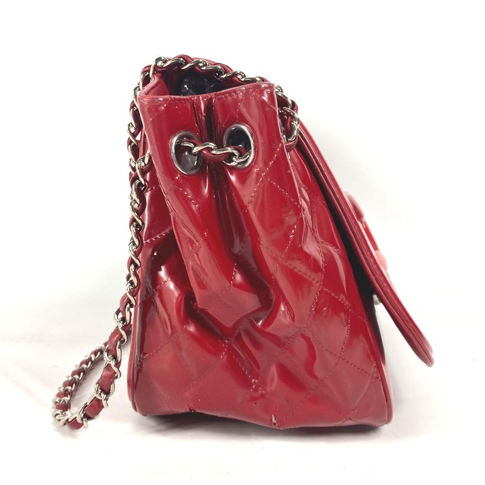 CHANEL CC Mark Lipstick Double Chain Crossbody Flap Bag Shoulder Bag Red/pink