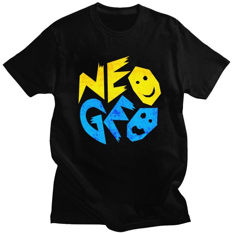 Мужская футболка с логотипом Neo Geo для классических аркадных игр, повседневная, оверсайз, мерч - Мужская летняя хлопковая с графическим принтом...