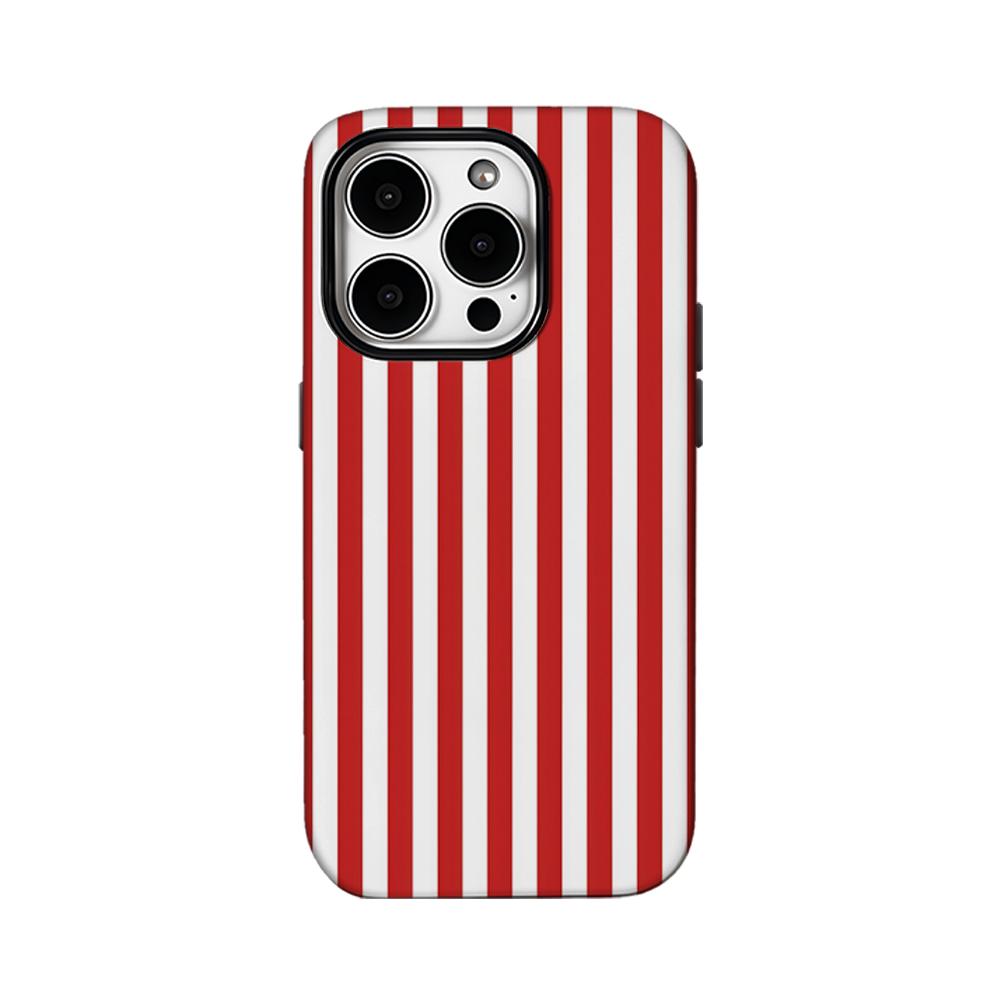 Рождественский полосатый чехол для телефона красный с белым для IPhone 16 15 14 13 12 11 X XS XR XSMAX 7 8 Pro Max Plus Двухслойная задняя крышка
