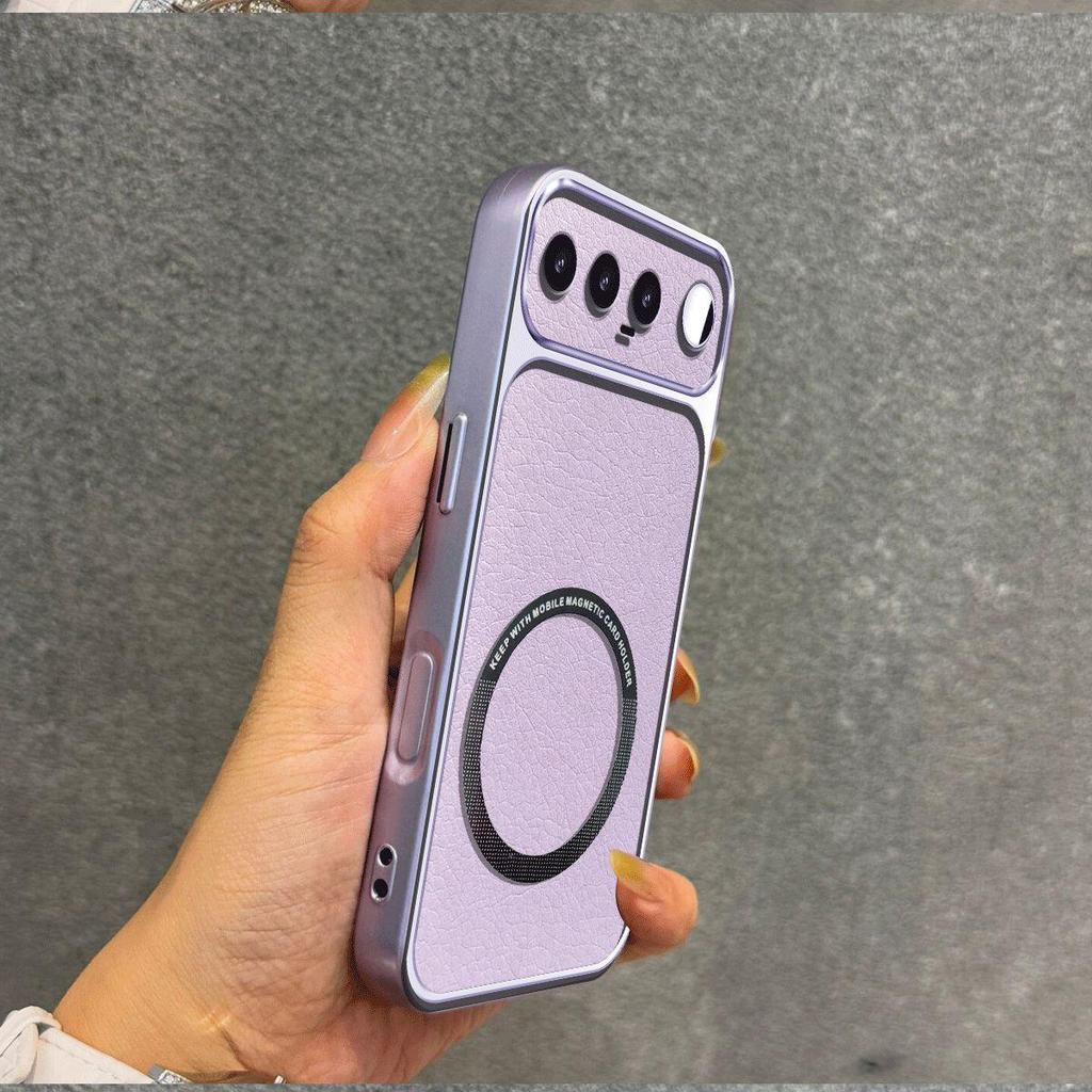 Улучшенный защитный чехол с большим объективом для realme 16 5G Роскошный кожаный чехол с магнитным кольцом