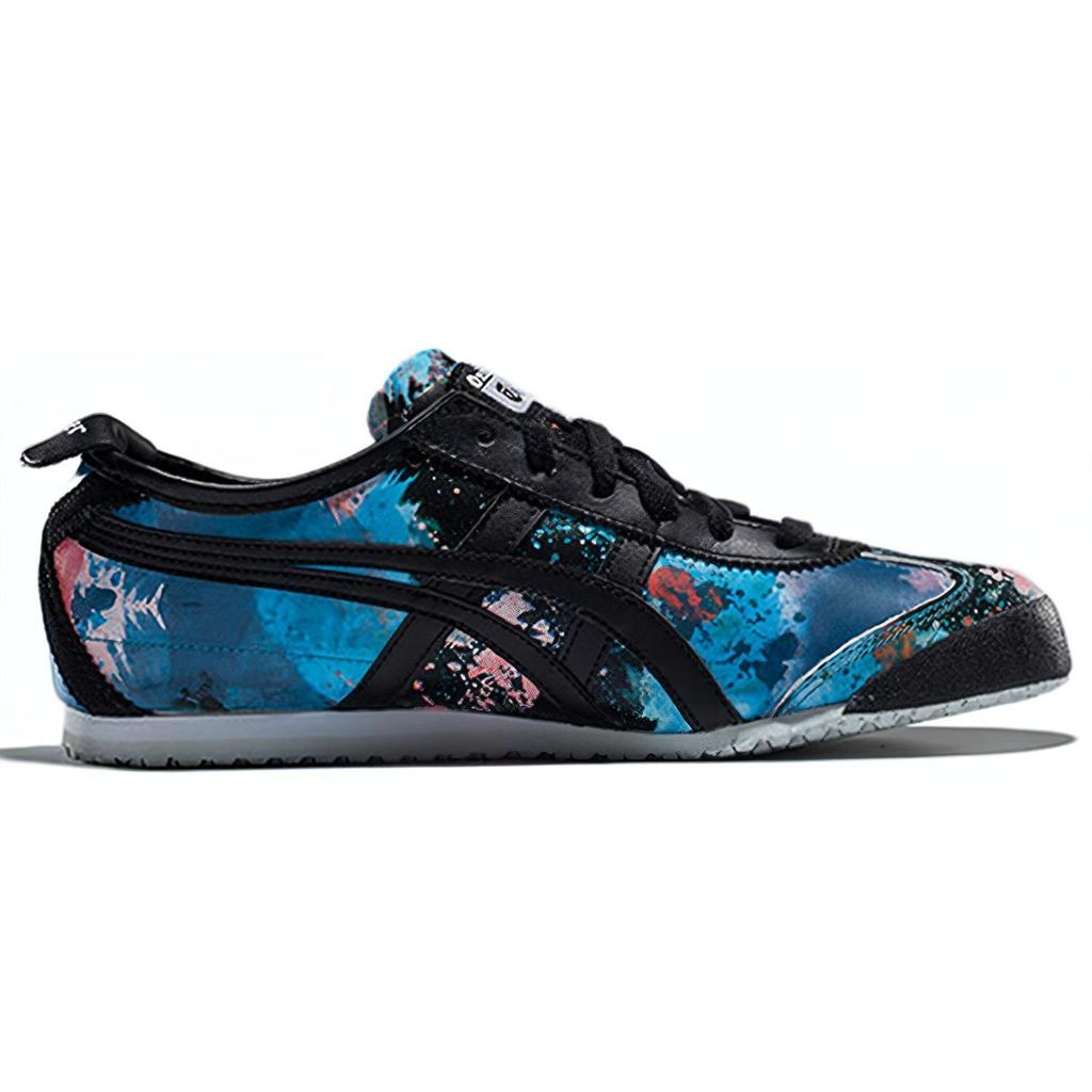 ONITSUKA TIGER Mexico 66 Повседневные Удобные Низкие Кроссовки для Образа Жизни Женские кроссовки Темно-синие D674L-9090