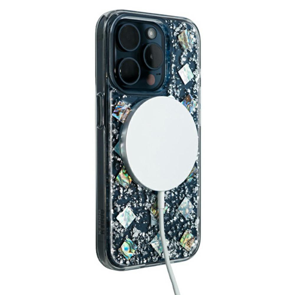 KZDOO Mag Flash Series for iPhone 16 Pro Case Compatible with MagSafe Seashell Shining TPU+PC Phone Cover