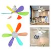 E27 Ceiling Fan with LED Light 30W AC86-265V 110V 220V Fan Light for Indoor Office Market White Lights Chandelier Fan