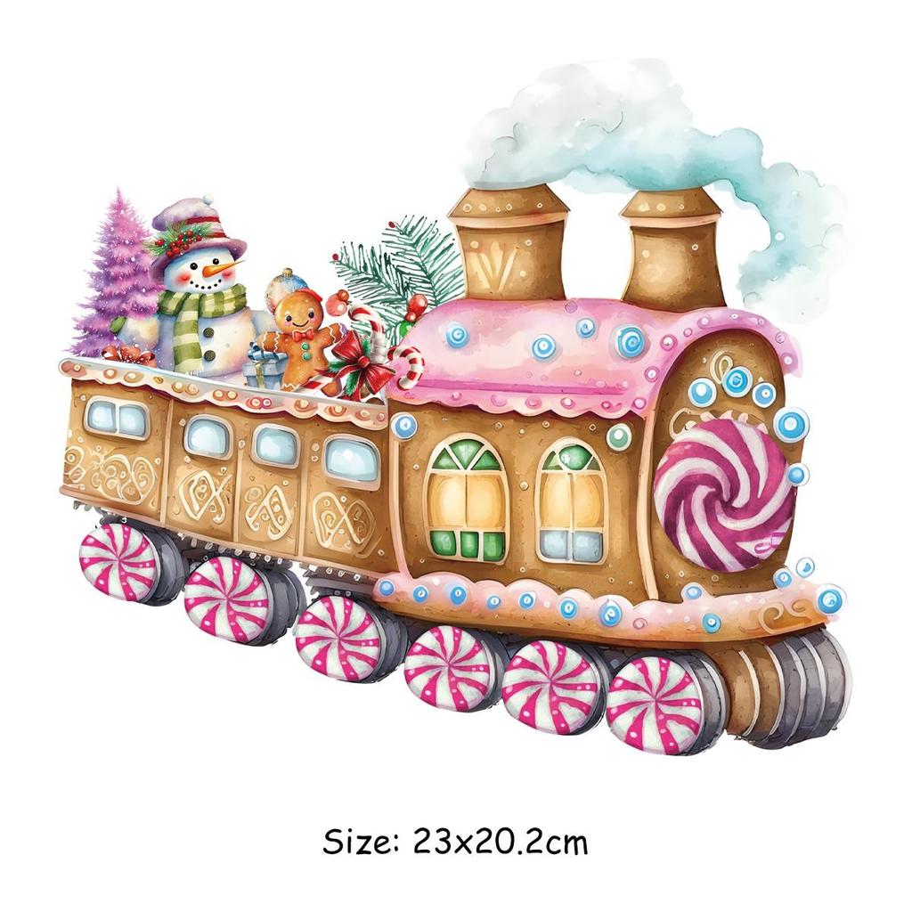 2023 Christmas Patch For Clothes Barbie Pink Clothes Stickers Diy Parches Ropa Heat Press Appliqued Iron On Heat Transfer Thermo